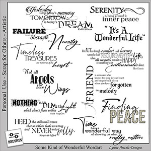 Some Kind of Wonderful Wordart and Brushes