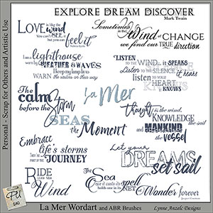 La Mer Wordart