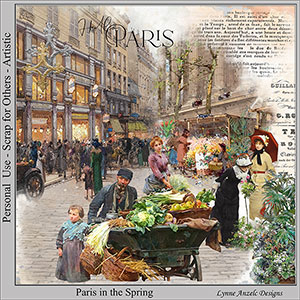 Paris In The Spring  Digital Art Kit