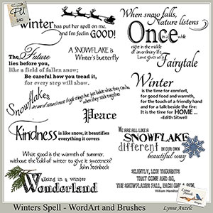 Winters Spell WordArt