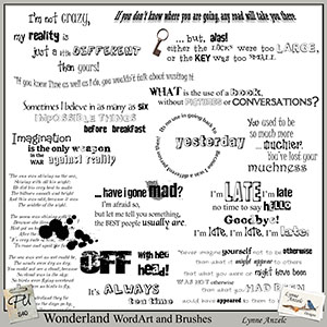 Wonderland Wordart