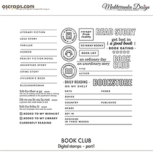 Book club - part 1 (Digital stamps)   