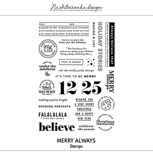 Merry always (Digital stamps)  
