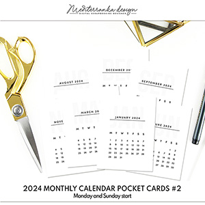 2024 monthly calendar Volume 2 (Pocket cards) 
