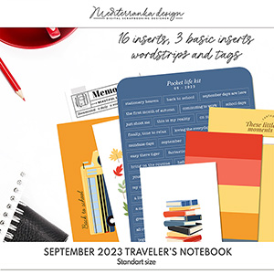 September 2023 (Printable traveler's notebook kit) 