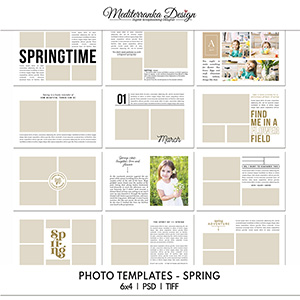 Photo templates Spring 6x4 