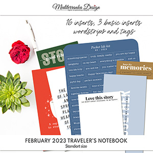 February 2023 (Printable traveler's notebook kit)