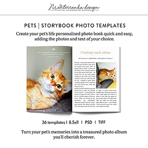 Pets storybook (Photo templates - 8.5x11)  