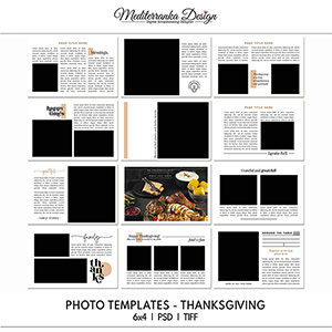 Photo templates - Thanksgiving (6x4) 