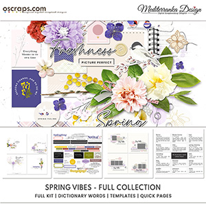 Spring vibes (Digital scrapbooking collection) 