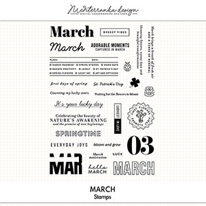March (Digital stamps)