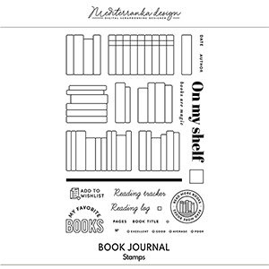 Book journal (Digital stamps)  