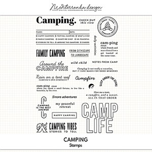 Camping (Digital stamps)