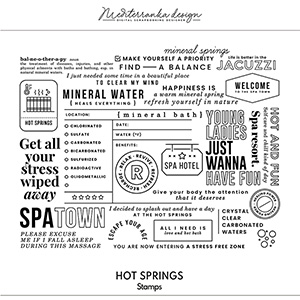 Hot springs (Digital stamps) 