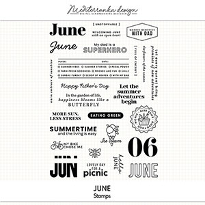 June (Digital stamps) 