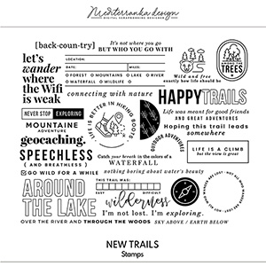 New trails (Digital stamps) 