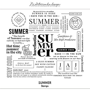 Summer (Digital stamps) 