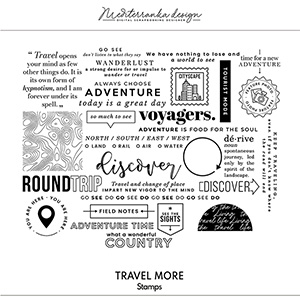 Travel more (Digital stamps) 