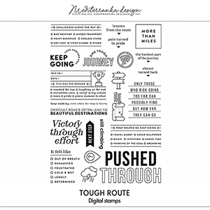 Tough route (Digital stamps)  