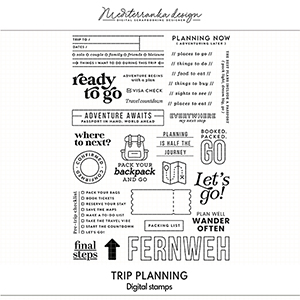 Trip planning (Digital stamps) 