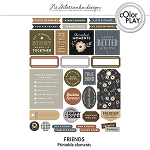 Friends (Printable elements)  