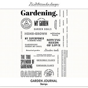 Garden journal (Digital stamps)