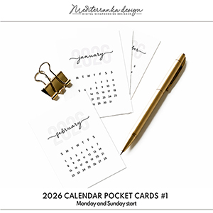 2026 monthly calendar Volume 1 (Pocket cards) 