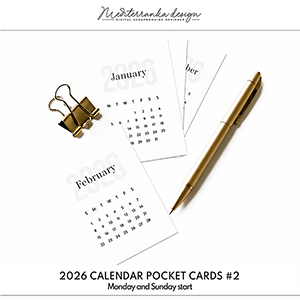 2026 monthly calendar Volume 2 (Pocket cards) 