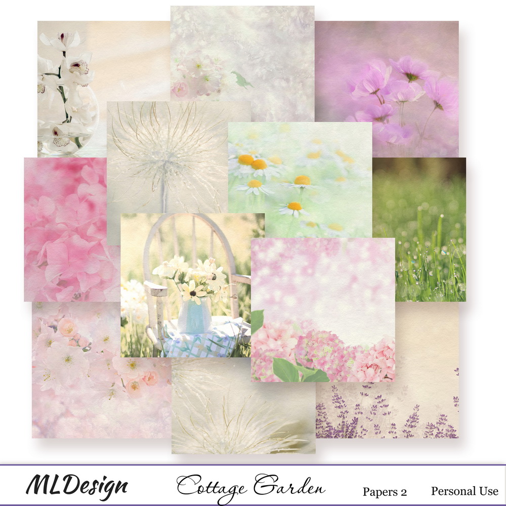 Cottage Garden Flowery Papers