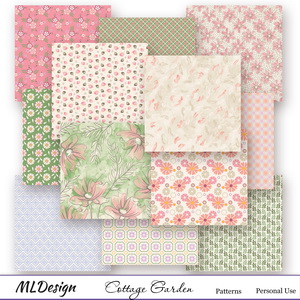 Cottage Garden Pattern Papers
