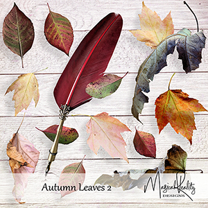 Autumn Leaves 2 CU by MagicalReality Designs
