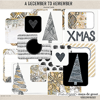 A December to Remember - Journaling Cards