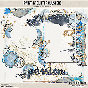 Paint 'n' Glitter Clusters [Passion for Paper II]