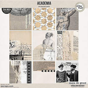 Academia Art Journal Cards by Maya de Groot