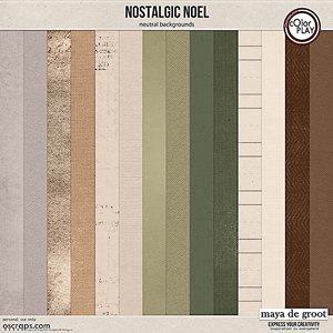 Nostalgic Noel Neutral Backgrounds by Maya de Groot