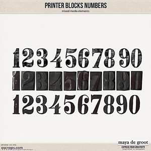 Print Block Numbers by Maya de Groot