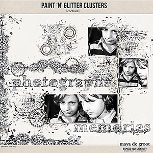 Paint 'n' Glitter Clusters [Contrast]
