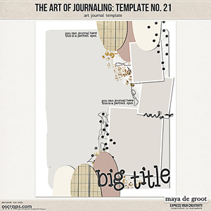 The Art of Journaling Template no. 21 by Maya de Groot