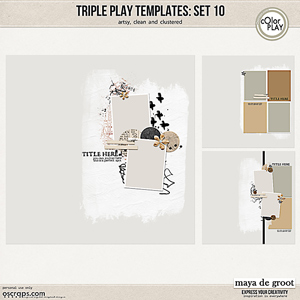 Triple Play Templates set 10 by Maya de Groot Triple Play Templates set 10 by Maya de Groot