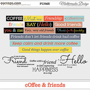 Coffee and friends (Words)