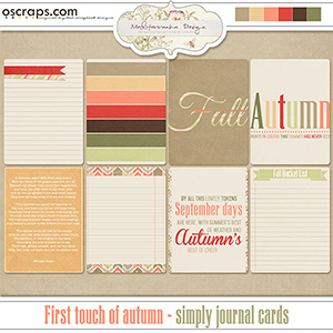 First touch of autumn (Simply style journal cards)
