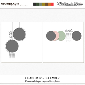 Chapter 12 - December (Clean and simple - layered templates)