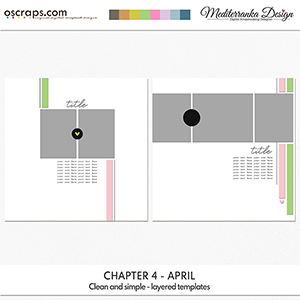 Chapter 4 - April (Clean and simple - layered templates)