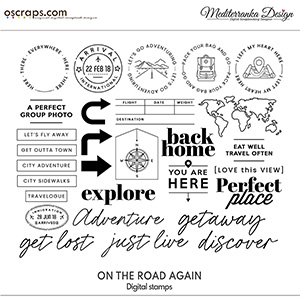 On the road again (Digital stamps) 