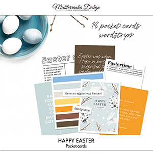 Happy easter (Pocket cards and word strips)   