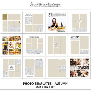 Photo templates - Autumn 12x12