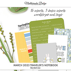 March 2023 (Printable traveler's notebook kit) 