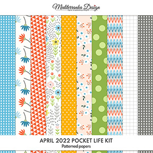 April 2022 Pocket life kit (Patterned papers)
