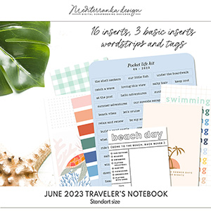 June 2023 (Printable traveler's notebook kit)