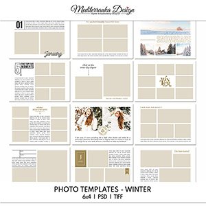 Photo templates Winter 6x4